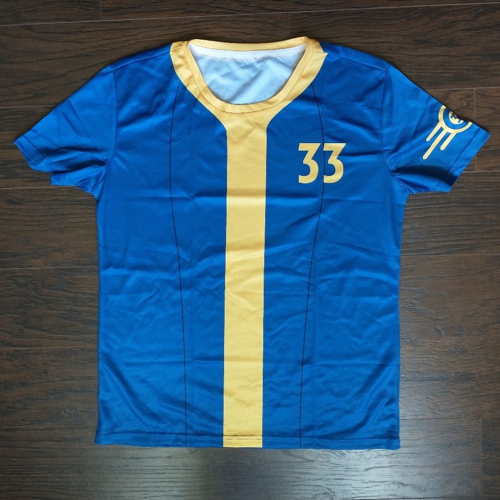 FALLOUT Vault #33 Unisex Polyester Short Sleeve T-Shirt